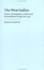 Cover of: The West Indies by David Watts