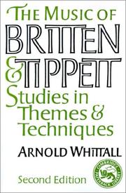 Cover of: The music of Britten and Tippett by Arnold Whittall