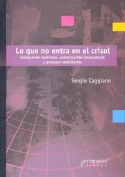 Cover of: Lo Que No Entra En El Crisol (Coleccion Miradas Antropologicas)