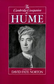 Cover of: The Cambridge companion to Hume by edited by David Fate Norton.