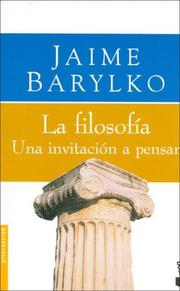 Cover of: La Filosofia by Jaime Barylko