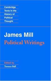 Cover of: Political writings | Mill, James