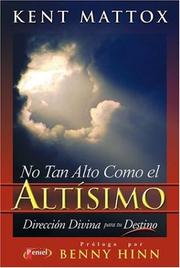 Cover of: No tan alto como el Altísimo