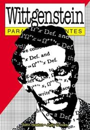 Cover of: Wittgenstein Para Principiantes by Schwartz, Joseph, J. Schwartz, M. McGuiness, John Heaton, Judy Groves, John Heaton, Judy Groves