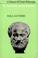 Cover of: A History of Greek Philosophy, Vol 6: Aristotle
