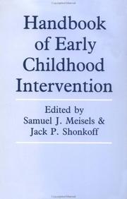Cover of: Handbook of early childhood intervention