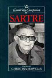 Cover of: The Cambridge companion to Sartre by edited by Christina Howells.