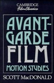 Cover of: Avant-garde film: motion studies