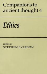 Cover of: Ethics by edited by Stephen Everson.
