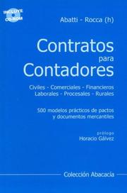 Cover of: Contratos Para Contadores - Con CD by Ival Rocca (h), Ival (H) Rocca