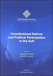 Cover of: Constitutional Reform and Political Participation in the Gulf by 