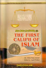 Cover of: Abu Bakr As-Siddiq (R) by Abdul Basit Ahmad