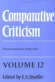 Cover of: Comparative Criticism by E. S. Shaffer, E. S. Shaffer