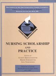 Cover of: Nursing Scholarship and Practice (University of Iceland Nursing Research Paper Series, 1) by 