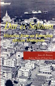 Cover of: Dar es Salaam. Histories from an Emerging African Metropolis