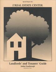 Landlords' and tenants' guide by Judon Fambrough