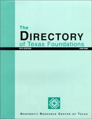 Cover of: The Directory of Texas Foundations 1999-2000 (Directory of Texas Foundations, 19th ed) by Frances G. Atwood