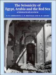 Cover of: The Seismicity of Egypt, Arabia and the Red Sea by N. N. Ambraseys, C. P. Melville, R. D. Adams