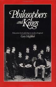Cover of: Philosophers and kings | Gary McCulloch