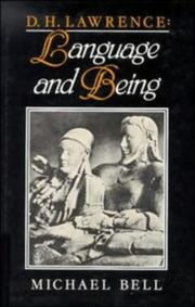Cover of: D.H. Lawrence: language and being