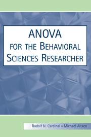 Cover of: ANOVA For The Behavioural Sciences Researcher