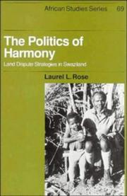 The Politics of Harmony by Laurel L. Rose