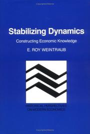 Cover of: Stabilizing dynamics: constructing economic knowledge