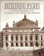 Cover of: Building Paris by David Van Zanten