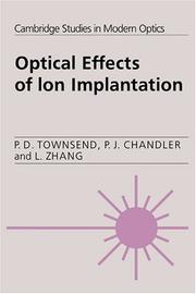 Cover of: Optical effects of ion implantation