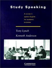 Cover of: Study Speaking | Tony Lynch