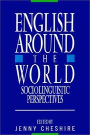 Cover of: English around the world: sociolinguistic perspectives