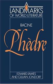 Racine, Phèdre by E. D. James, Edward D. James, Gillian Jondorf