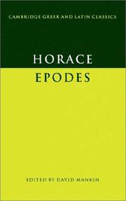 Cover of: Epodes