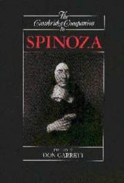 Cover of: The Cambridge companion to Spinoza