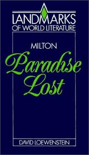 Cover of: Milton--Paradise lost