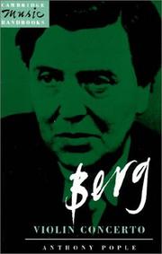 Cover of: Berg, Violin concerto