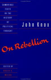 Cover of: On rebellion by Knox, John
