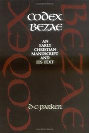 Cover of: Codex Bezae by Parker, D. C.
