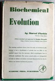 Cover of: Biochemical evolution. by Marcel Florkin