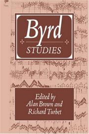 Cover of: Byrd studies by edited by Alan Brown and Richard Turbet.