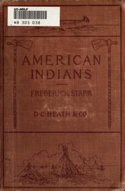 Cover of: American Indians by Frederick Starr