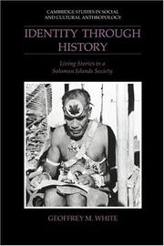 Cover of: Identity through history | Geoffrey M. White