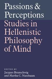 Cover of: Passions and Perceptions by 