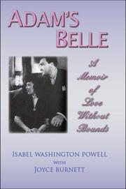 Cover of: Adam's Belle by Powell, Isabel Washington, Burnett, Joyce, Isabel Washington Powell