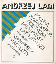 Cover of: Polska awangarda poetycka: Programy lat 1917-1923