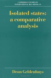Cover of: Isolated states: a comparative analysis