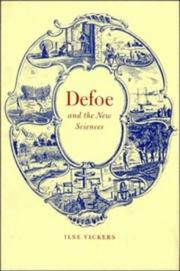 Defoe and the new sciences by Ilse Vickers
