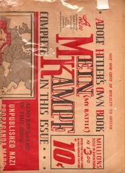 Cover of: Adolf Hitler's own book Mein Kampf (My Battle) by Adolf Hitler, Adolf Hitler