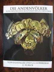 Cover of: Universum der Kunst, Die Andenvölker (Bd.32)