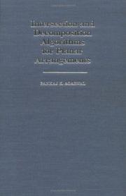 Cover of: Intersection and decomposition algorithms for planar arrangements